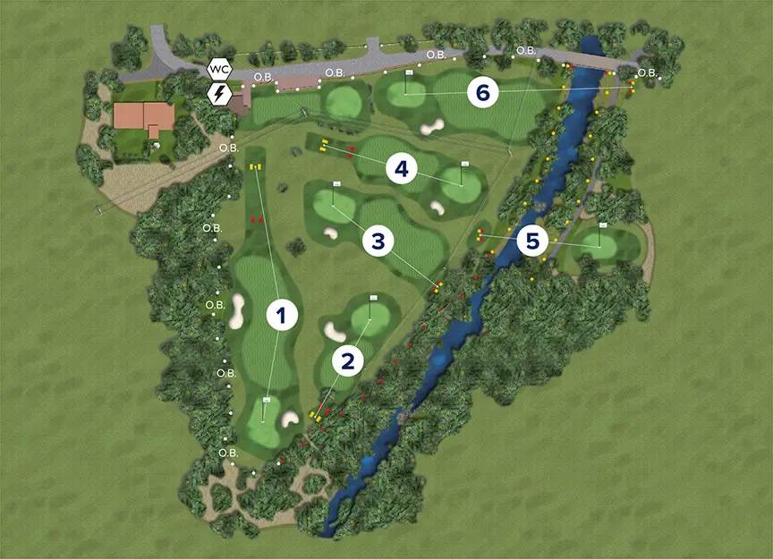 Greensgate Golf & Leisure Resort - Mapa golfové akademie